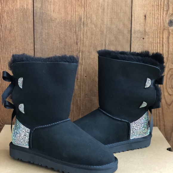 Ugg bailey bow rhinestones bling boots - Picture 7 of 8